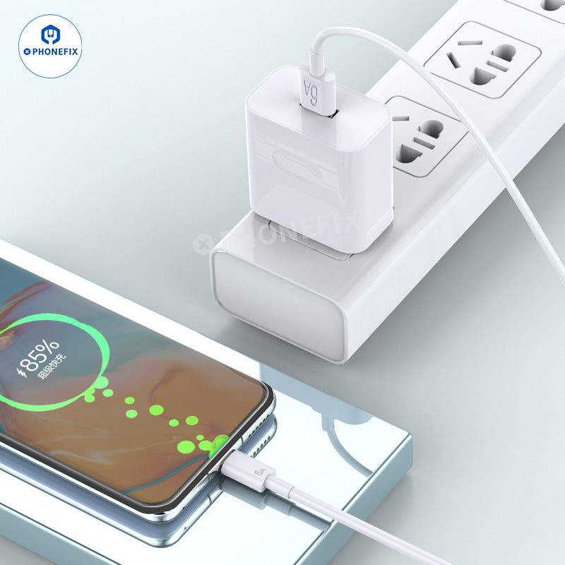 6A Fast Charging Data Cable Micro Type-C Lightning for iPhone Android