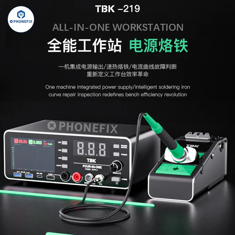 TBK 219 Power Supply C210 Soldering Iron Charger Tester - CHINA PHONEFIX SHOP Team