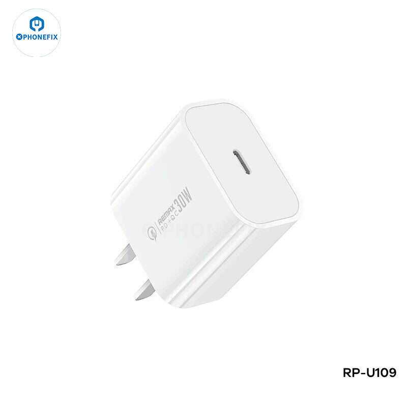 Remax 30W PD+QC Fast Charger Type-C Power Charging Adapter