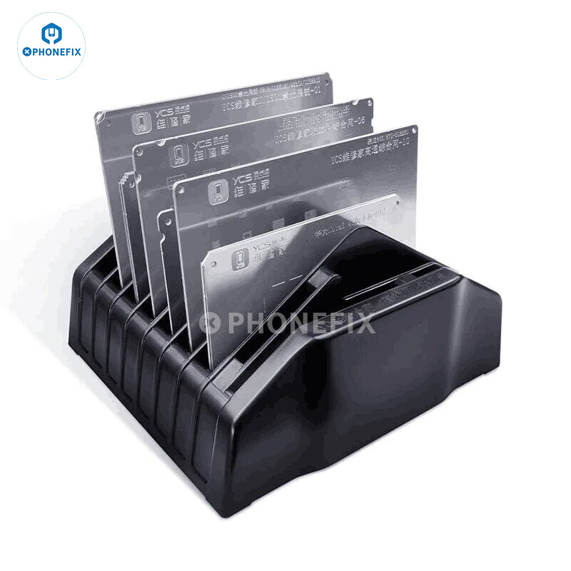 BGA Reballing Stencil Storage Box Steel Mesh Placement Tool