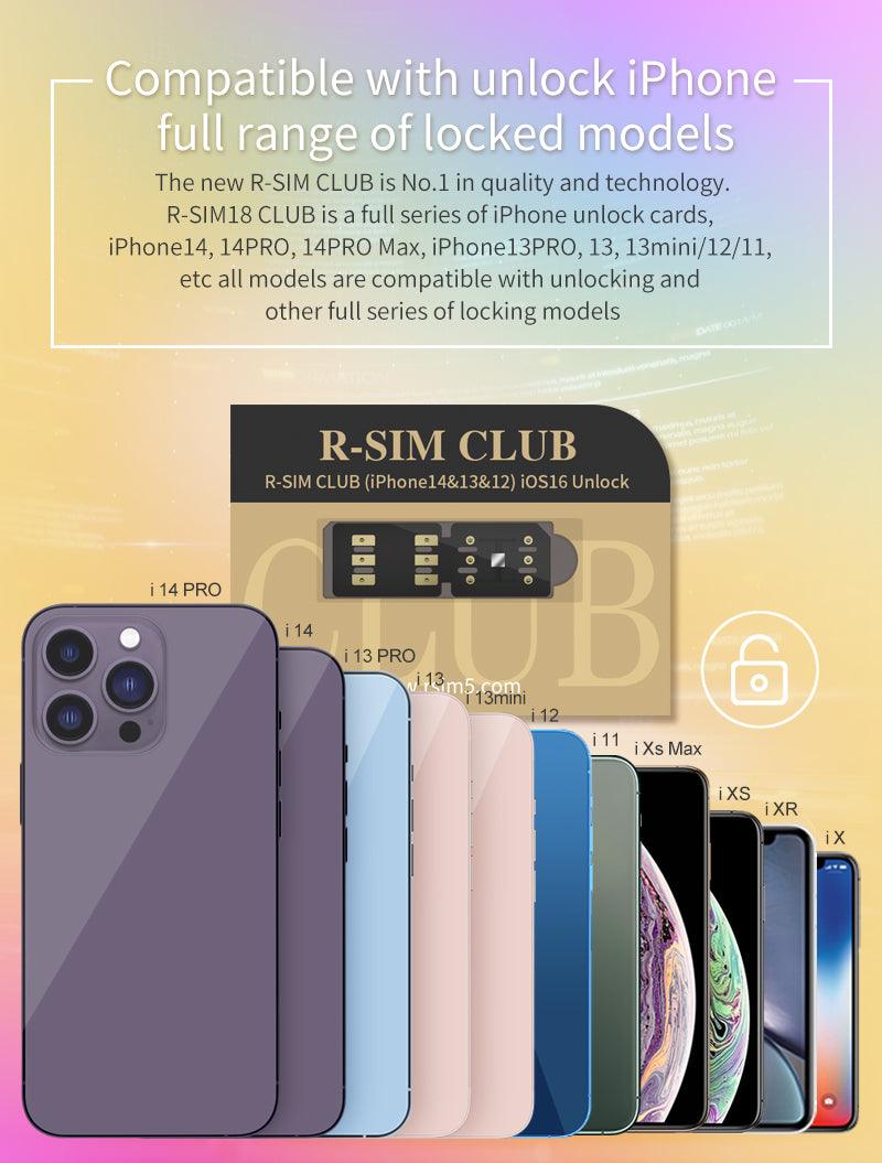 R-SIM18 CLUB For iPhone 14 5G Unlock Cards TMSI eSIM ICCID IPCC - CHINA PHONEFIX