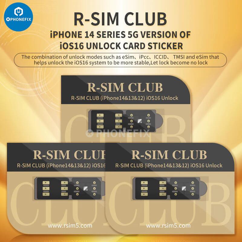R-SIM18 CLUB For iPhone 14 5G Unlock Cards TMSI eSIM ICCID IPCC - CHINA PHONEFIX
