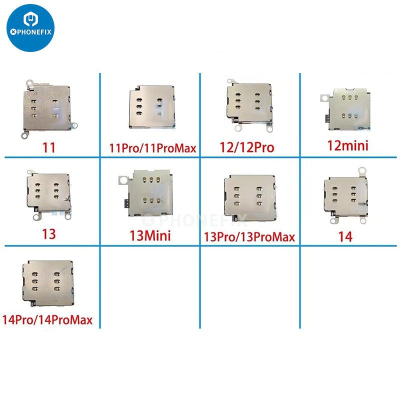 SIM Card Reader Holder Socket Tray Slot For iPhone 7-14 Pro Max