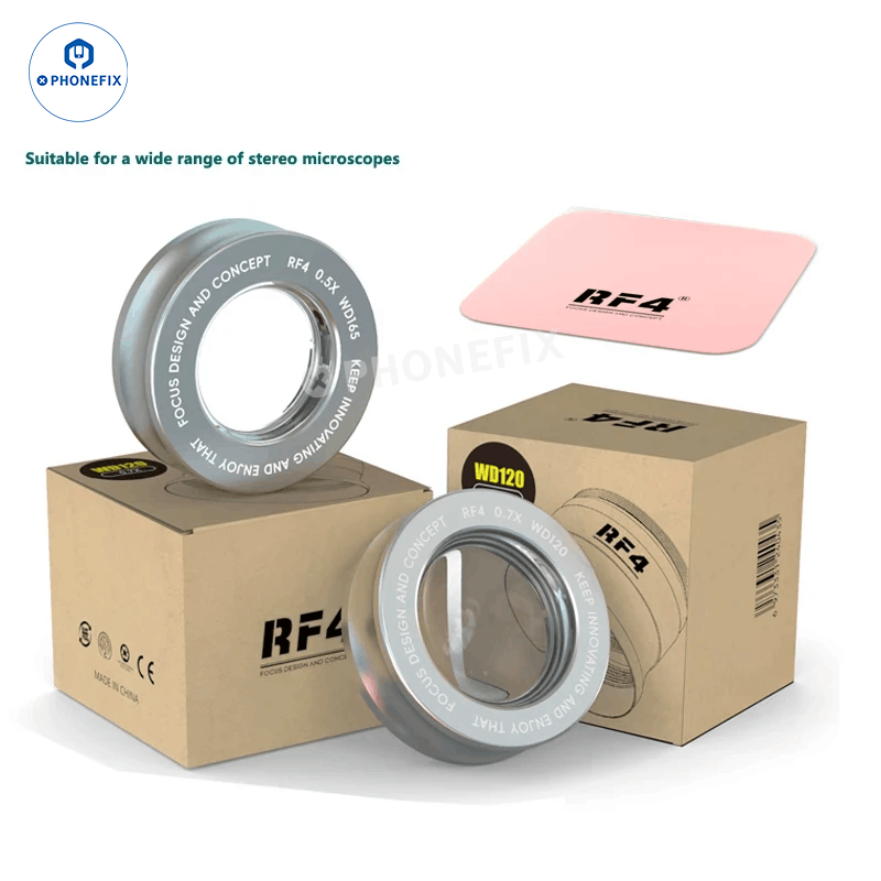 RF4 0.5X 0.7X 0.48X Microscope Auxiliary Objective Barlow Lens