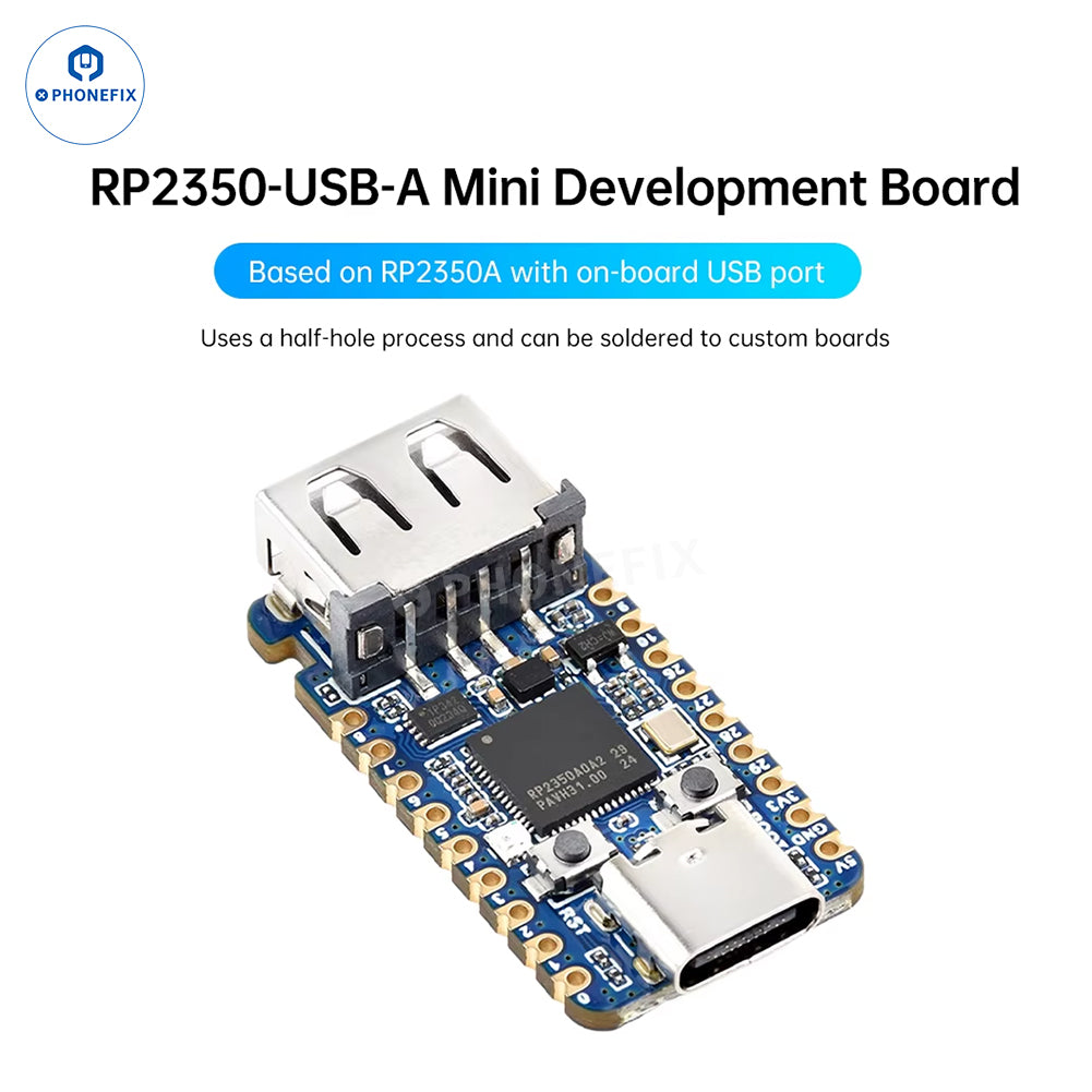RP2350 USB-A Mini Development Board Dual-Core ARM & RISC-V MCU - CHINA PHONEFIX SHOP Team