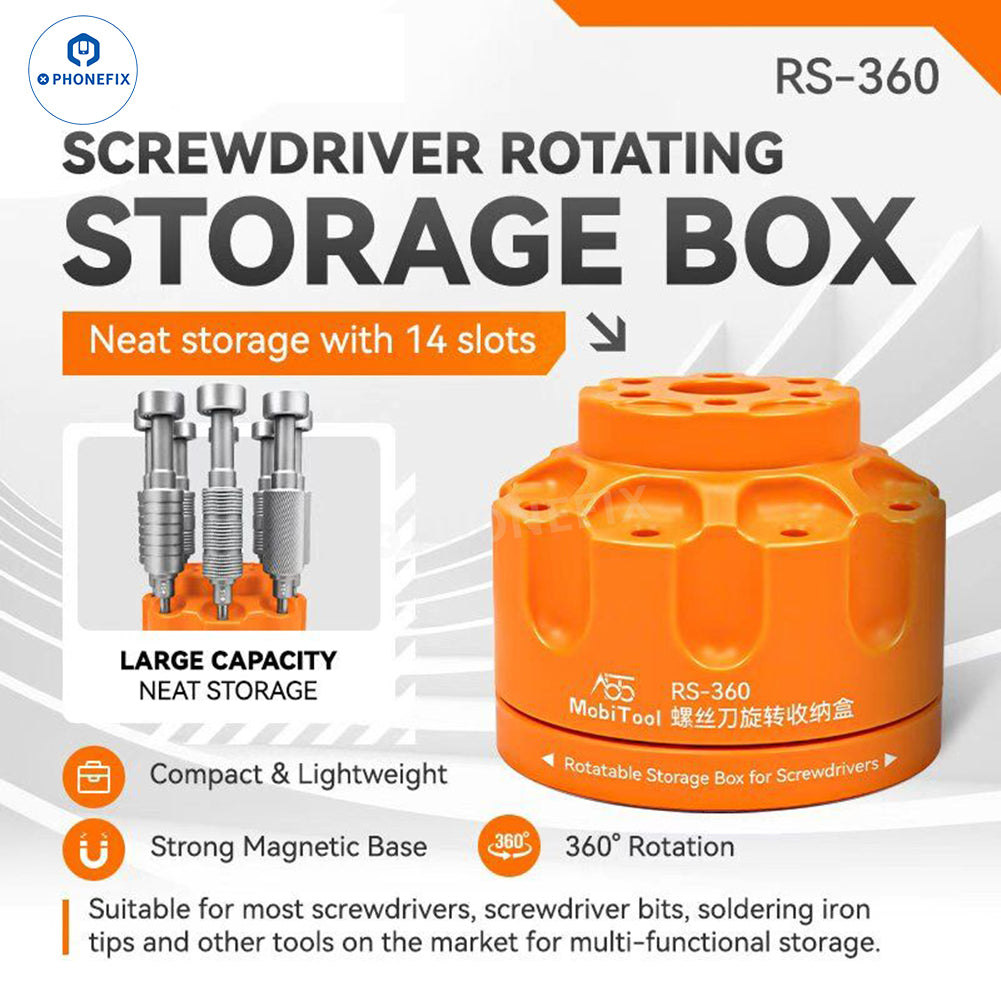 MobiTool RS-360 Rotating Screwdriver Storage Box - CHINA PHONEFIX SHOP Team