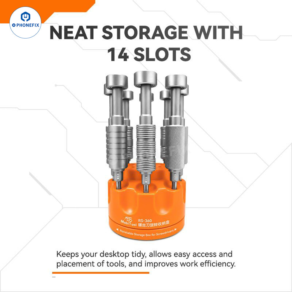 MobiTool RS-360 Rotating Screwdriver Storage Box - CHINA PHONEFIX SHOP Team