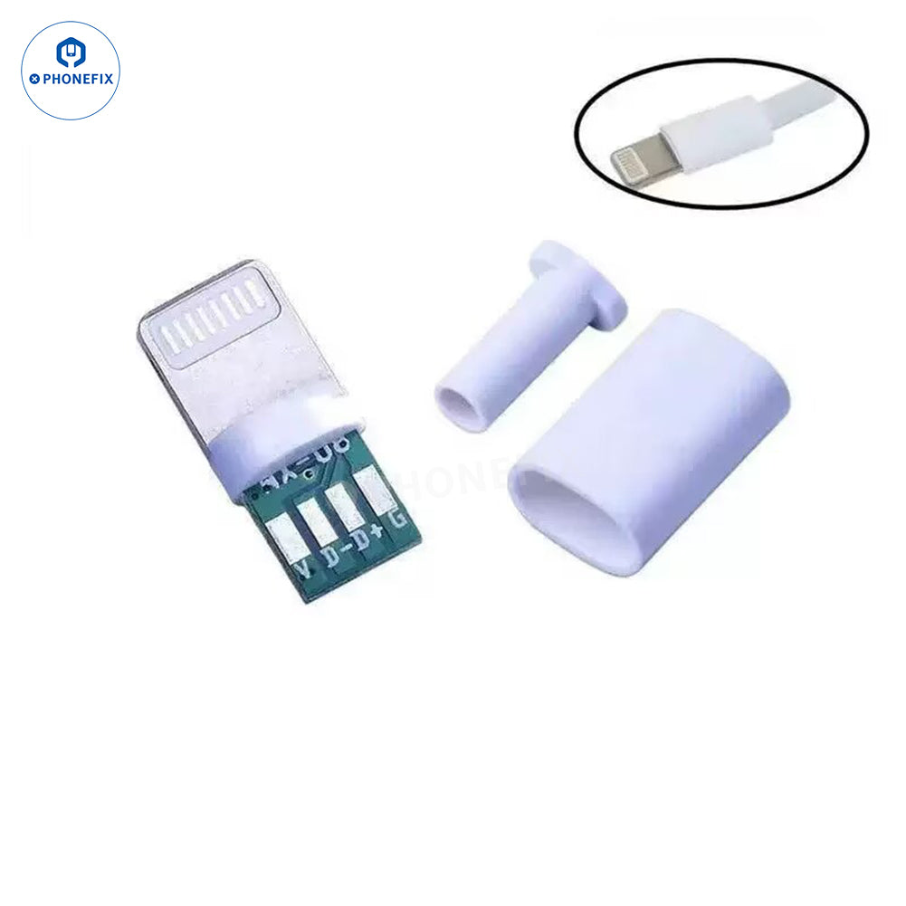 Male DIY Connector Plug for iPhone Charging Cable with chip Board