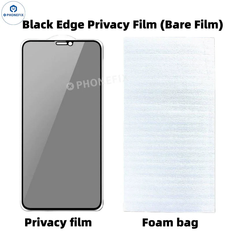 Tempered Glass Privacy Screen Protector for iPhone X-17 Pro Max