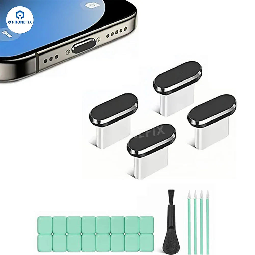 Type-C Port Cleaning Brush Kit for iPhone 15-17 Pro Max Android Phone