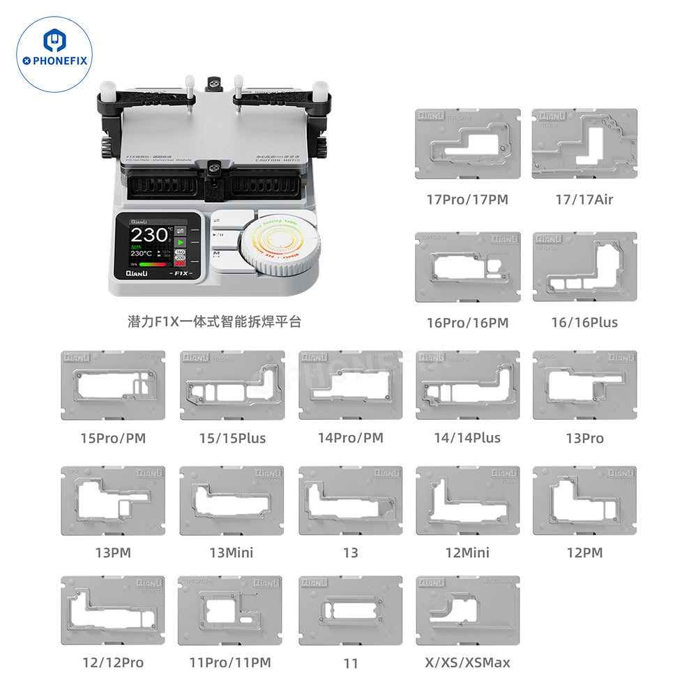QianLi F1X Curve Heating Desoldering Platform for iPhone X-17 Series