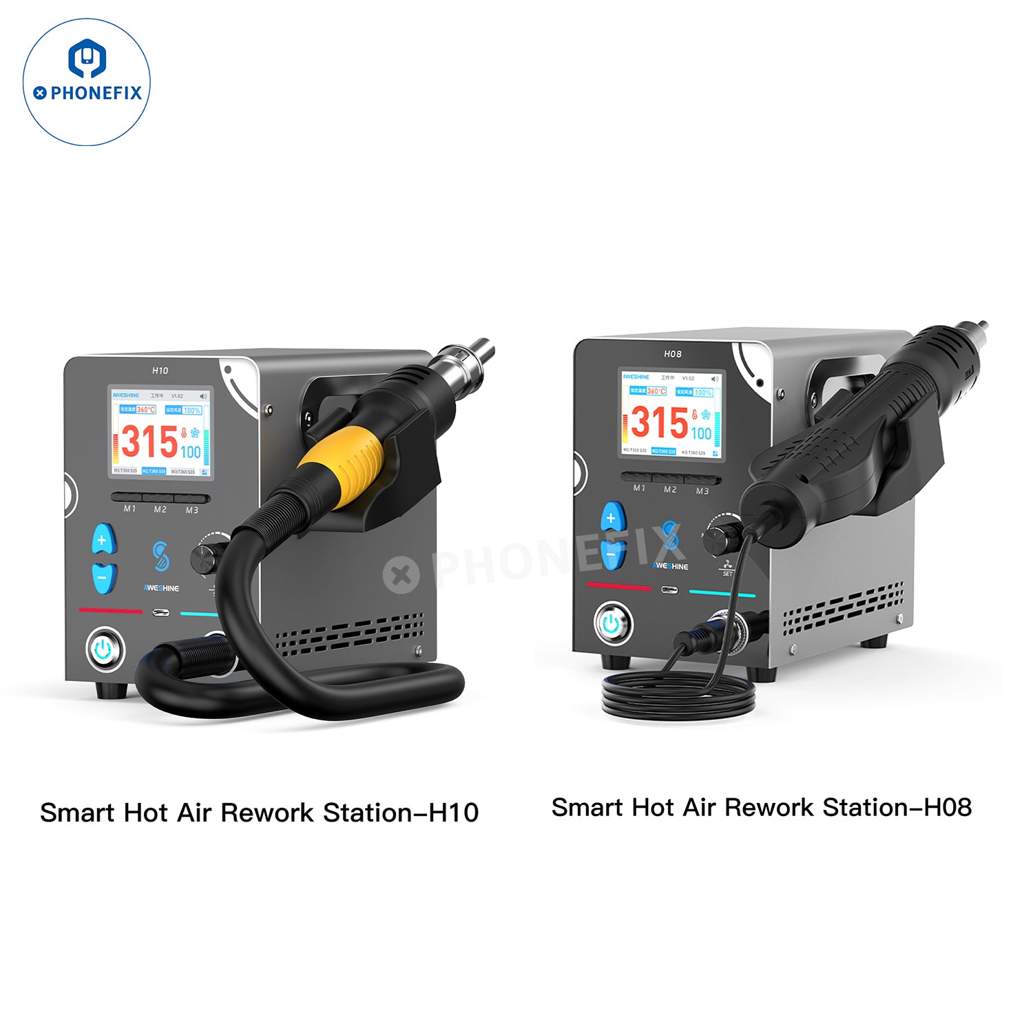 AWESHINE H08 H10 Hot Air Rework Station for Mobile Phone Repair