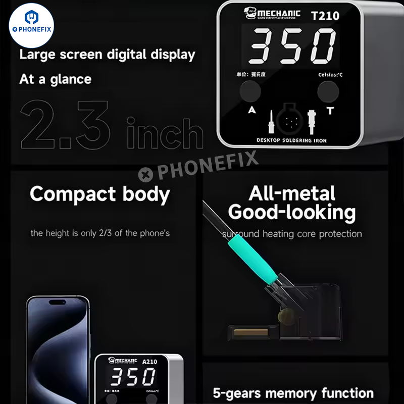 Mechanic T-210 Intelligent Desktop Soldering Iron Welding Station