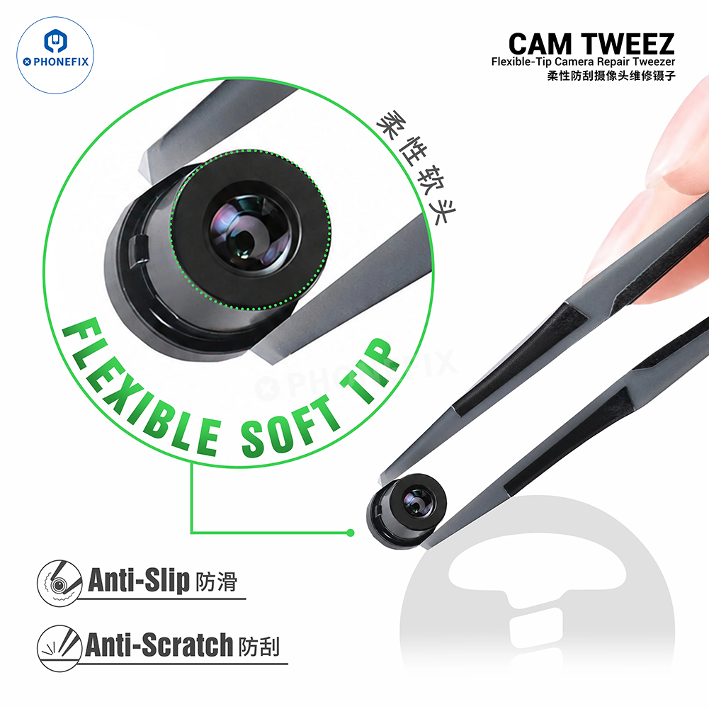 2UUL CAMTWEEZ Flexible-Tip Camera Repair Tweezers – Anti-Scratch
