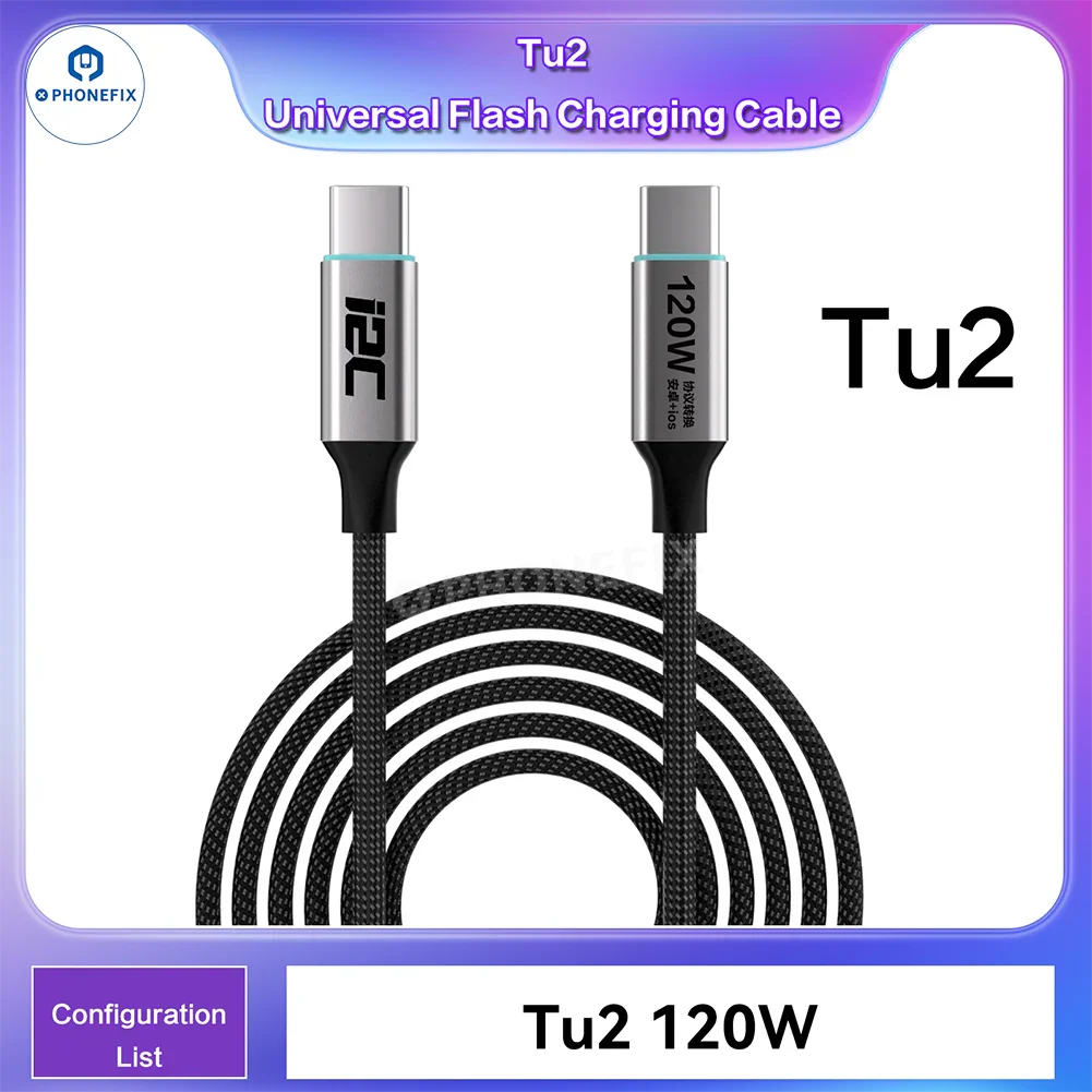 i2C Turbo USB-C Fast Flash Charging Cable for iOS Android Phones