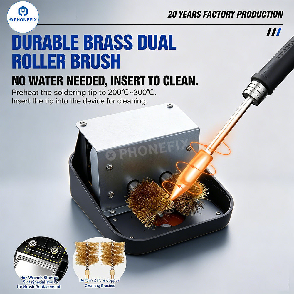WEMON M12 Intelligent Soldering Iron Tip Cleaner Quick Cleaning Tool