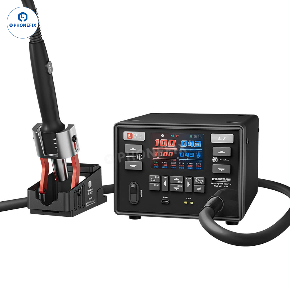 YCS L7 1400W Smart Curve Hot Air Rework Station for Phone Repair - CHINA PHONEFIX SHOP Team