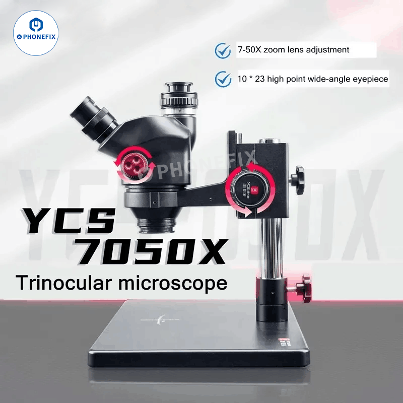 YCS 7050X Mobile Phone Repair Microscope 7X-50X Zoom