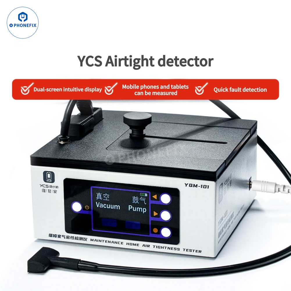 YCS YQM-101 Air Tightness Tester for Mobile Phone Tablet Repair - CHINA PHONEFIX SHOP Team
