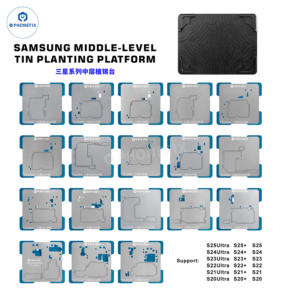 MiJing Z23 Samsung S20-S26 Ultra Mid-Layer BGA Reballing Platform - CHINA PHONEFIX SHOP Team