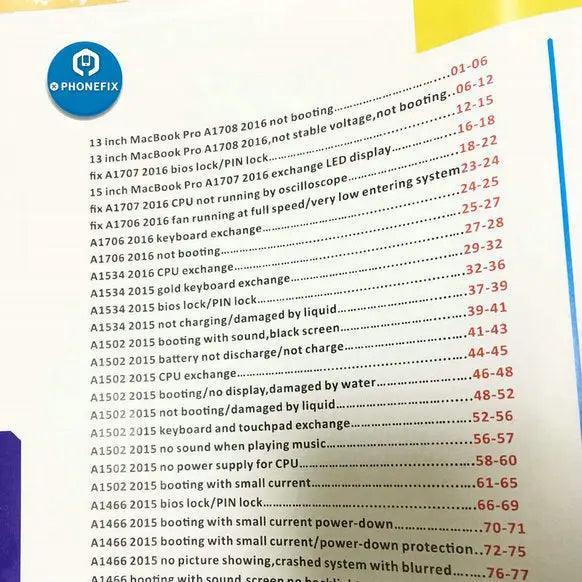 A Professional Repair Book For Repairing Macbook And Repair Guide - CHINA PHONEFIX