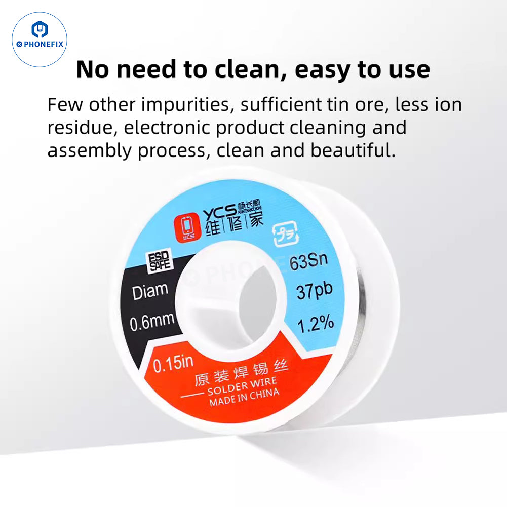 YCS 0.4mm 0.6mm Solder Wire for Phone Motherboard Repair