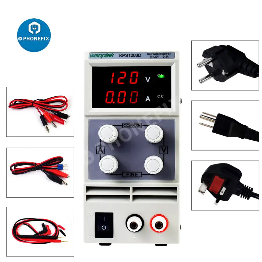 Adjustable Dual Digital Display Laboratory DC Power Supply