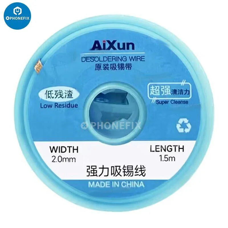 AiXun 1.5M BGA Soldering Wick For PCB Tin Removal Welding Repair - CHINA PHONEFIX