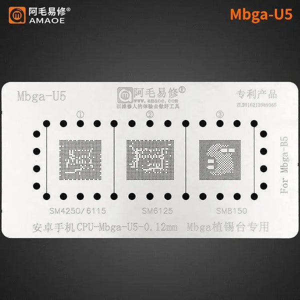 Amaoe BGA Reballing Stencil Template For CPU MBGA - Mbga-U5