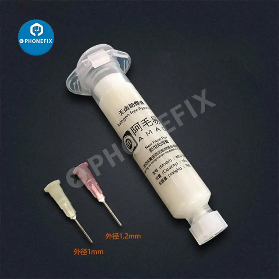 AMAOE M50 M159 M52 Solder Paste Flux Aluminum Alloy Syringe