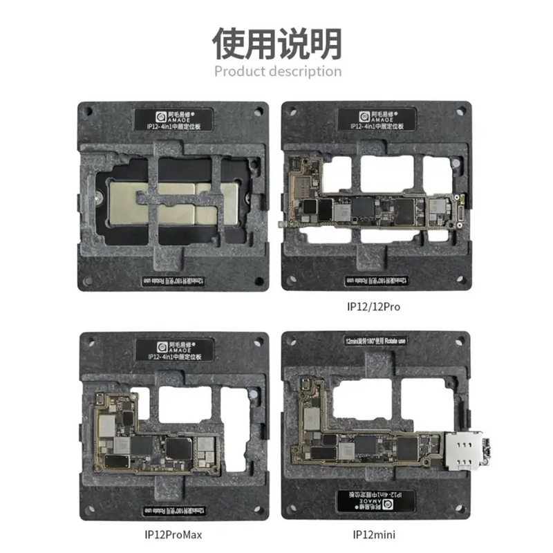 Amaoe Middle Layer Planting Tin Template For iPhone X-13 Pro