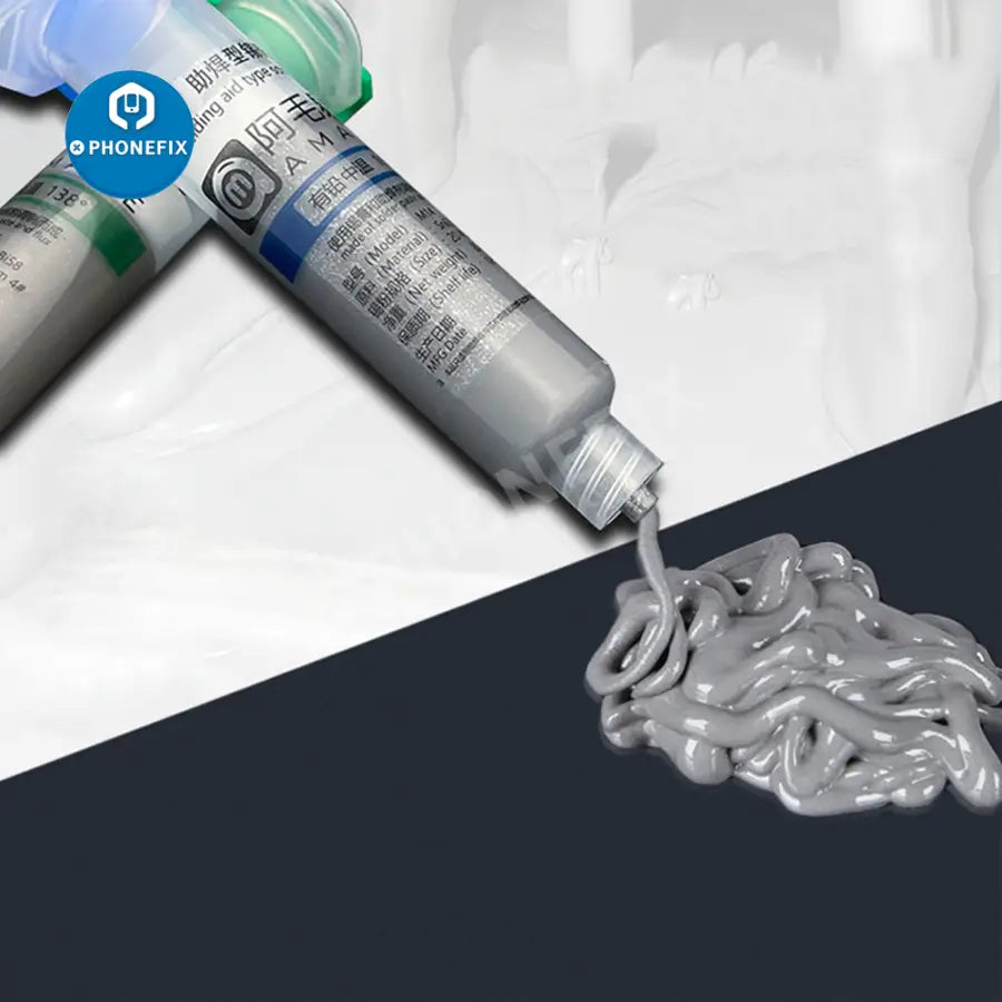 AMAOE Solder Paste M14 M15 138 183 Degrees Syringe Tin Flux