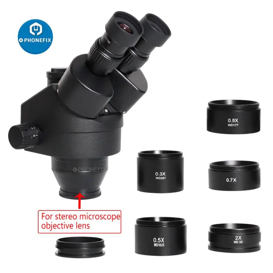 0.5X 0.7X 2.0X Auxiliary objects lens For Stereo Zoom Microscope - CHINA PHONEFIX