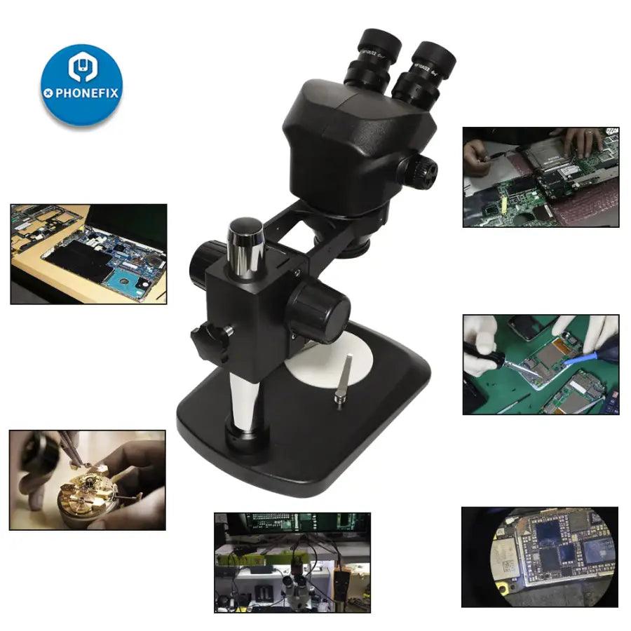 Black Simul Focal Binocular Stereo Big Table Stand Microscope Head - CHINA PHONEFIX