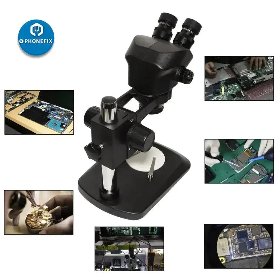 Black Simul Focal Binocular Stereo Big Table Stand Microscope Head - CHINA PHONEFIX