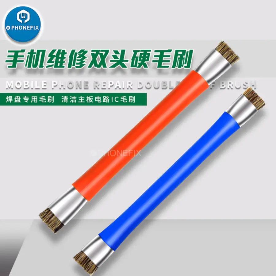 BST-71 Anti-Static Brush Double Head Hard Brush For PCB BGA Repair - CHINA PHONEFIX