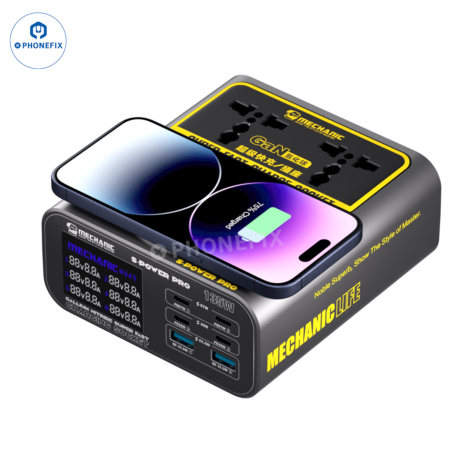 Mechanic S-POWER PRO Super Fast Charging Socket Wireless Charger