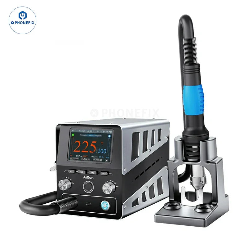 AiXun H314 1400W hot air gun BGA rework station by CHINA PHONEFIX, with digital controls and ergonomic design.