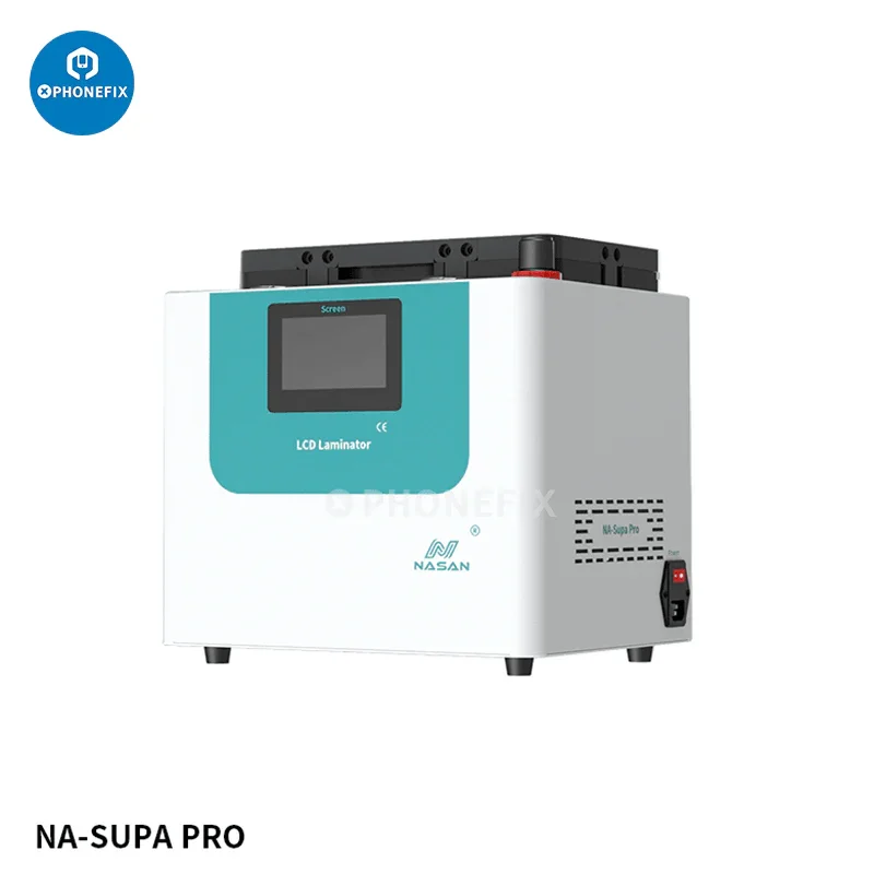 NA-SUPA PRO built-in pump LCD laminate bubble removal machine by CHINA PHONEFIX with screen refurbishing features.