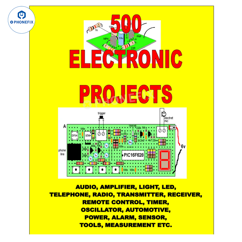 PDF Book: 500 Best Electronics projects for beginners ideas