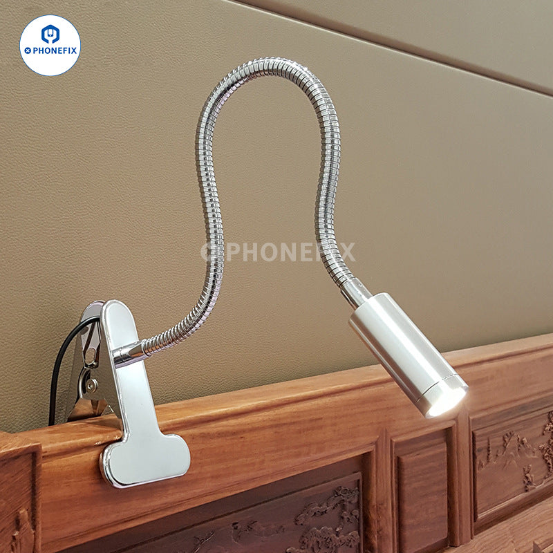 LED Desk Lamp Dimmable Eye Care Reading USB Clamp Light