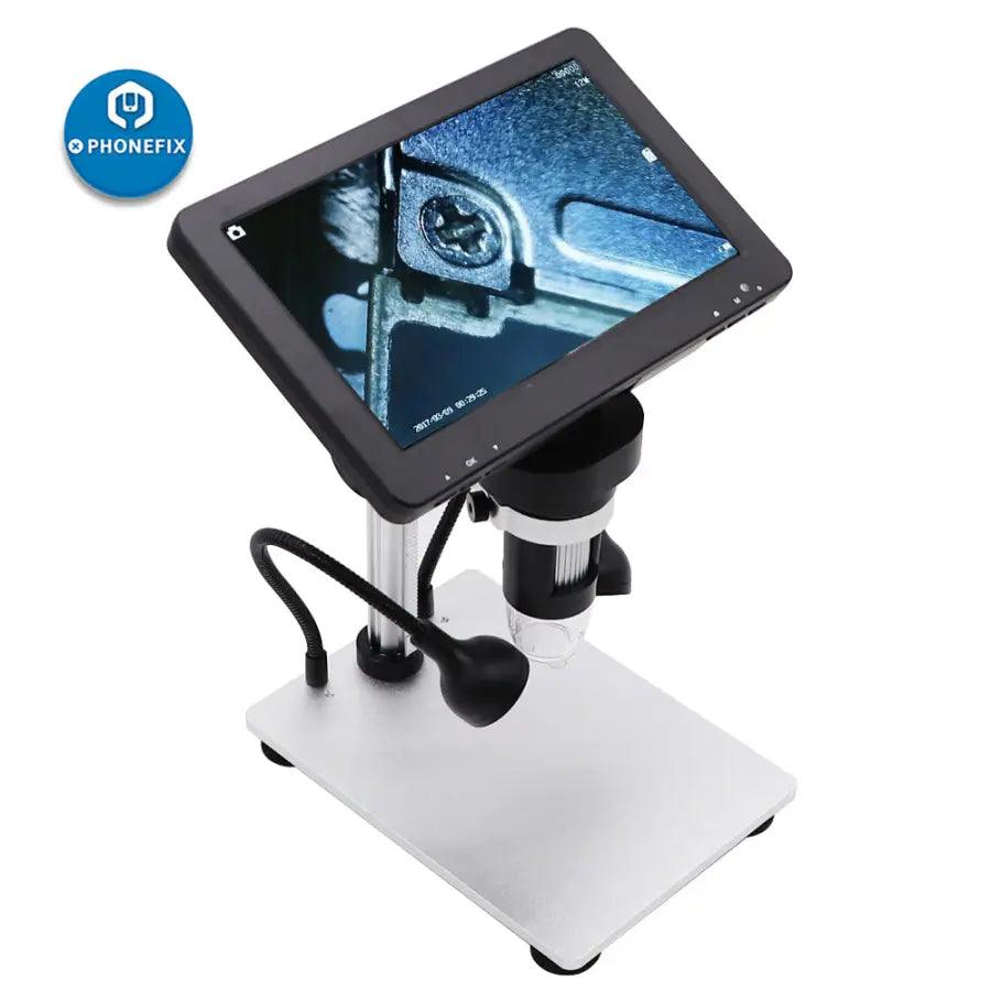 DM9 1200X 12MP USB Digital Microscope with 7 Inch Display Screen - CHINA PHONEFIX