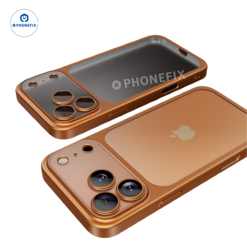 For iPhone 15-17 Pro Max Ultra-thin Matte Electroplated Phone Case