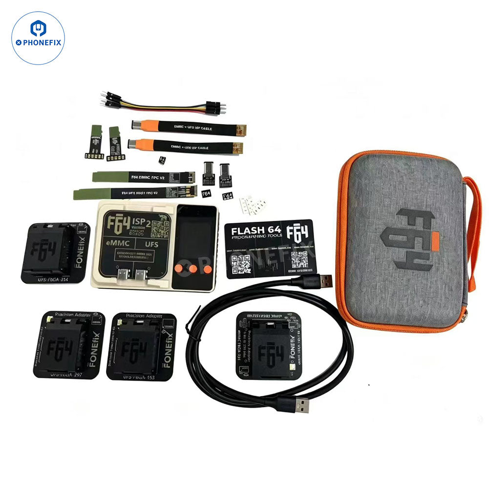 Flash F64 Ultra NAND Programmer for UFS eMMC MicroSD Nano Memory Card