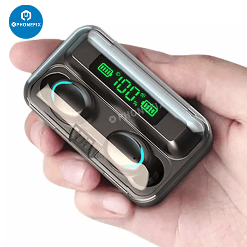 F9-5C Wireless Bluetooth Earphones Noise Reduction Earbuds With LED - CHINA PHONEFIX