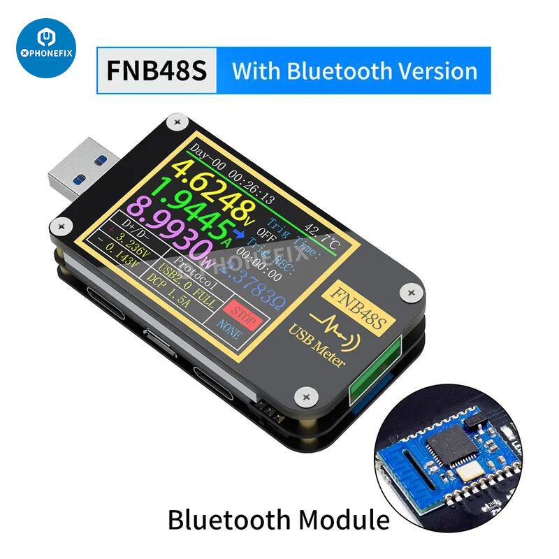 FNB48S FNB58 USB Voltmeter Ammeter Type-C Fast Charging Tester - CHINA PHONEFIX