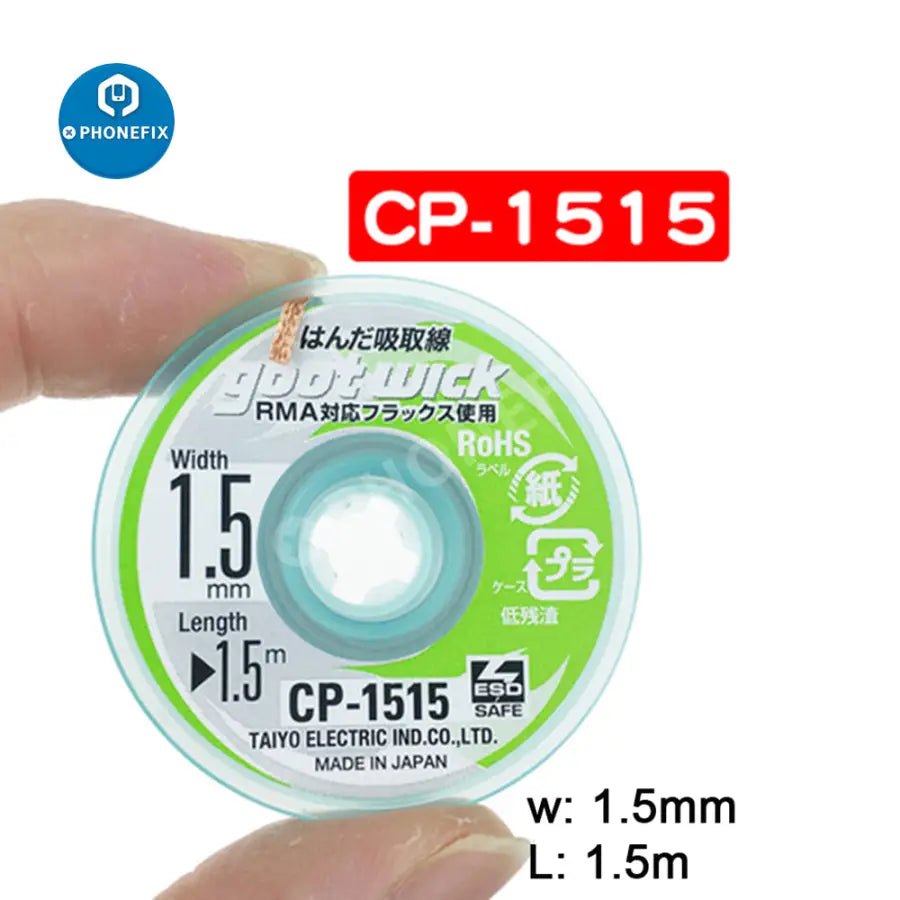 Goot Wick Soldering Accessory Braided Copper Wire BGA Solder