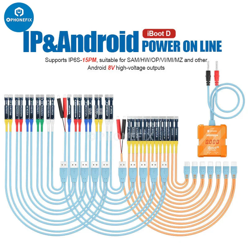 SUNSHINE Android iPhone Control Boot Power Supply Test Cable - CHINA PHONEFIX SHOP Team
