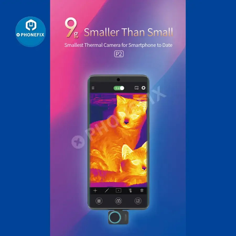 Infisense P2 Mini Infrared Thermal Imager Measure PCB