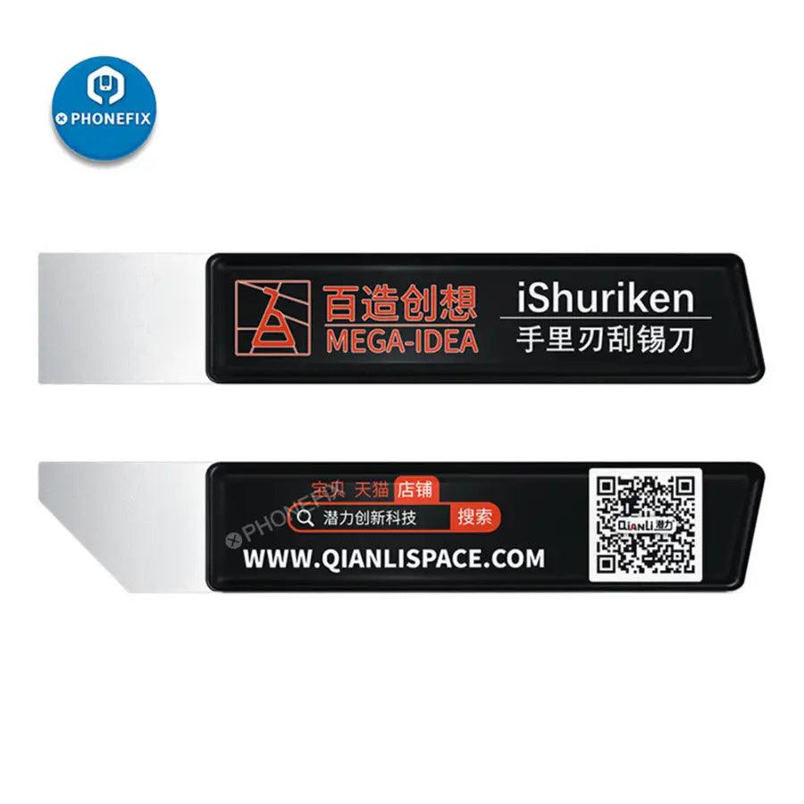 iShuriken Metal Tin Spatula Flat Oblique Knife Scraping Blade - CHINA PHONEFIX
